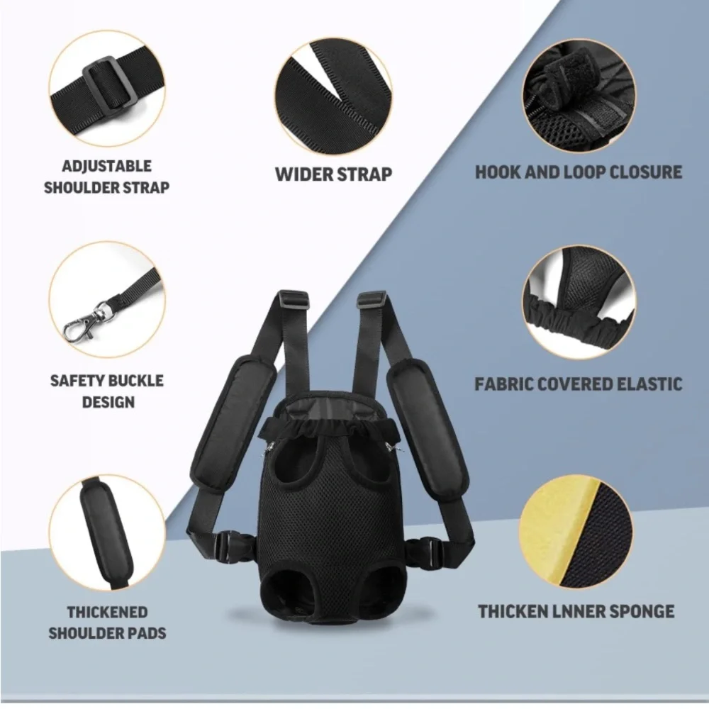 Pet Dog Front Carrier in Black 🆕